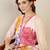 Women Floral Printed Linen Kurta with Trousers & Dupatta