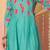 Floral Printed Pure Cotton Anarkali Kurta With Trousers & Dupatta
