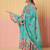 Floral Printed Pure Cotton Anarkali Kurta With Trousers & Dupatta