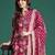 Floral Printed Angrakha Pure Cotton Kurta with Trousers & With Dupatta