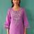 Women Floral Embroidered Regular Mirror Work Pure Cotton Kurta with Trousers & With Dupatta