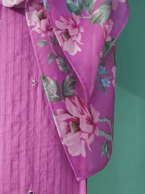 Women Floral Embroidered Regular Mirror Work Pure Cotton Kurta with Trousers & With Dupatta 6