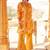 Floral Self Design Beads And Stones V-Neck A-Line Pure Cotton Kurta With Trousers