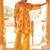 Floral Self Design Beads And Stones V-Neck A-Line Pure Cotton Kurta With Trousers