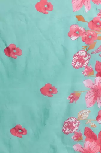 Floral Printed Pure Cotton Kurta with Trousers & Dupatta