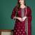 Ethnic Motifs Embroidered Kurta with Sharara & Dupatta