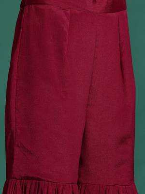 Ethnic Motifs Embroidered Kurta with Sharara & Dupatta 3