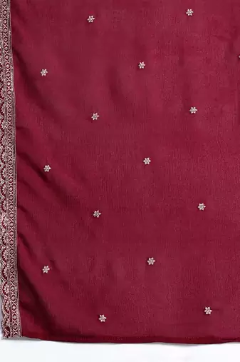 Ethnic Motifs Embroidered Kurta with Sharara & Dupatta