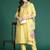 Floral Embroidered Thread Work Liva Kurta with Trousers & With Dupatta