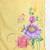 Floral Embroidered Thread Work Liva Kurta with Trousers & With Dupatta