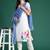 Floral Printed Beads and Stones Linen Kurta with Trousers & With Dupatta