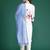 Floral Printed Beads and Stones Linen Kurta with Trousers & With Dupatta