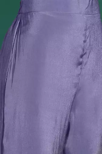 Floral Embroidered Sequinned Kurta With Trousers & Dupatta