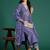 Floral Embroidered Sequinned Kurta With Trousers & Dupatta