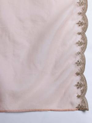 Women Ethnic Motifs Embroidered Regular Sequinned Kurta with Trousers & With Dupatta 5