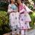 Floral Embroidered Regular Thread Work Kurta with Trousers & Dupatta