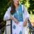 Floral Embroidered Regular Thread Work Kurta with Trousers & Dupatta