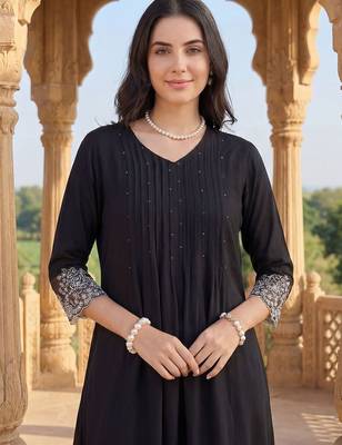 Women Ethnic Motifs Embroidered Regular Thread Work Kurta with Trousers & With Dupatta 2