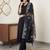 Women Ethnic Motifs Embroidered Pleated Thread Work Kurta with Trousers & With Dupatta