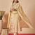 Women Floral Embroidered Tiered Thread Work Kurta With Trousers & Dupatta