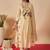 Women Floral Embroidered Tiered Thread Work Kurta With Trousers & Dupatta
