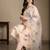 Floral Printed V-Neck Empire Pure Cotton A-Line Kurta With Trousers & Dupatta