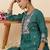 Women Floral Embroidered Panelled Thread Work Kurta with Trousers