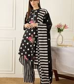 Women Floral Printed Regular Pure Cotton Kurta with Palazzos & With Dupatta