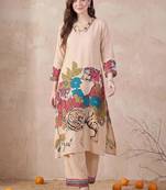 Women Animal Printed Regular Kurta with Palazzos