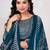 Women Floral Printed Regular Sequinned Pure Cotton Kurta with Trousers & With Dupatta