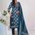 Women Floral Printed Regular Sequinned Pure Cotton Kurta with Trousers & With Dupatta