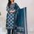 Women Floral Printed Regular Sequinned Pure Cotton Kurta with Trousers & With Dupatta