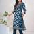 Women Floral Printed Regular Sequinned Pure Cotton Kurta with Trousers & With Dupatta