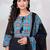 Women Floral Printed Regular Sequinned Pure Cotton Kurta with Trousers & With Dupatta