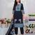 Women Floral Printed Regular Sequinned Pure Cotton Kurta with Trousers & With Dupatta