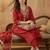 Women Ethnic Motifs Embroidered Regular Liva Kurta with Trousers & With Dupatta