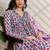 Women Floral Printed Empire Pure Cotton Kurta with Trousers & With Dupatta