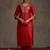 Women Ethnic Motifs Embroidered Regular Kurta with Trousers & With Dupatta