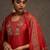 Women Ethnic Motifs Embroidered Regular Kurta with Trousers & With Dupatta