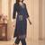 Women Ethnic Motifs Embroidered Regular Thread Work Pure Cotton Kurta with Trousers