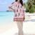 Women Floral Printed Regular Pure Cotton Kurti with Trousers