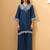 Women Ethnic Motifs Embroidered Regular Thread Work Linen Kurta with Palazzos