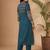 Women Printed Regular Mirror Work Pure Cotton Kurta with Trousers