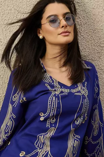 Women Ethnic Motifs Printed Regular Kurta with Palazzos