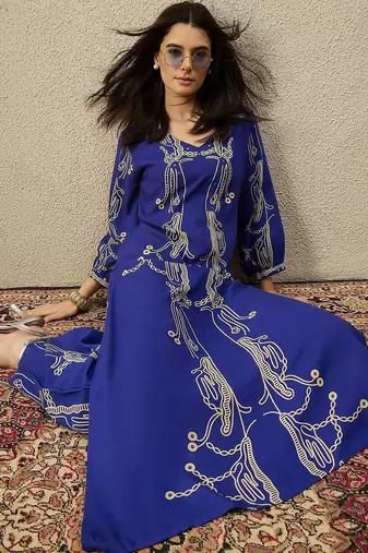 Women Ethnic Motifs Printed Regular Kurta with Palazzos