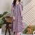 Women Floral Printed Empire Gotta Patti Pure Cotton Kurta with Trousers & With Dupatta