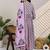 Women Floral Printed Empire Gotta Patti Pure Cotton Kurta with Trousers & With Dupatta