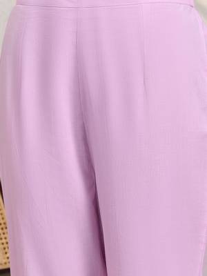 Women Floral Printed Empire Gotta Patti Pure Cotton Kurta with Trousers & With Dupatta 4