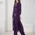 Floral Embroidered Square Neck Thread Work Straight Kurta & Trousers