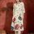 Women Floral Printed Regular Beads and Stones Pure Cotton Kurta with Trousers
